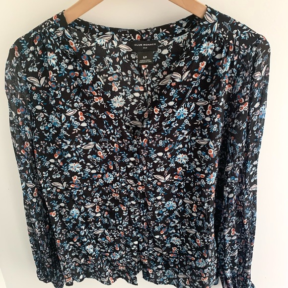 Club Monaco silk blouse - Picture 6 of 13